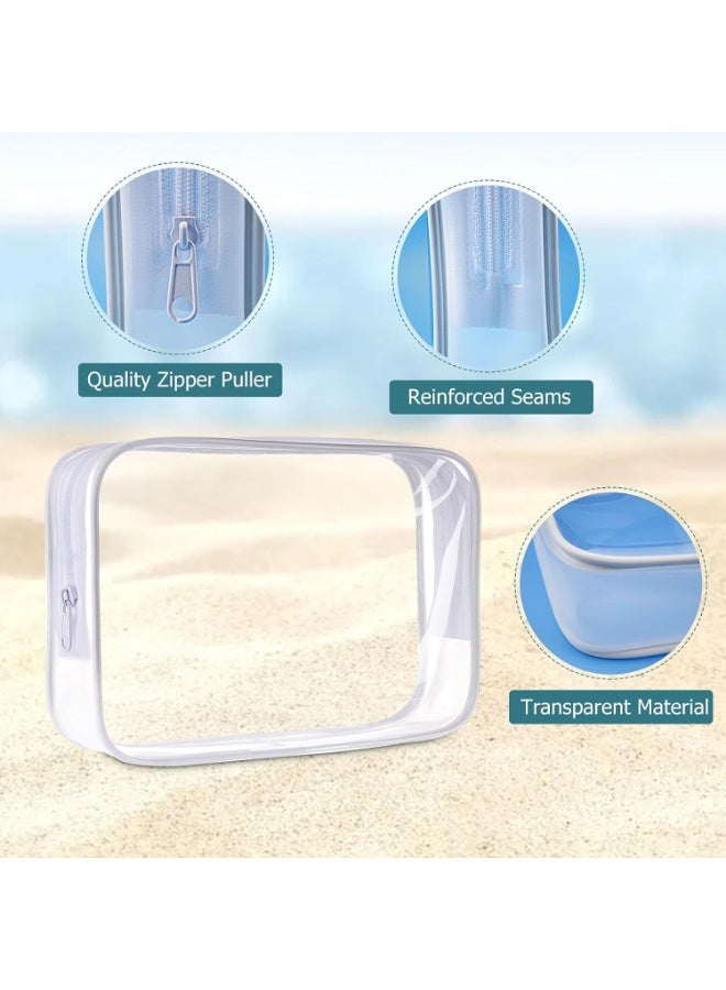 4 Pack 100ml Clear Travel Bottles Kit with Bag for Toiletries, Travel Size Portable Refillable Containers Leak Proof Travel Accessories Essentials Set for Shampoo Conditioner Lotion - Image 4